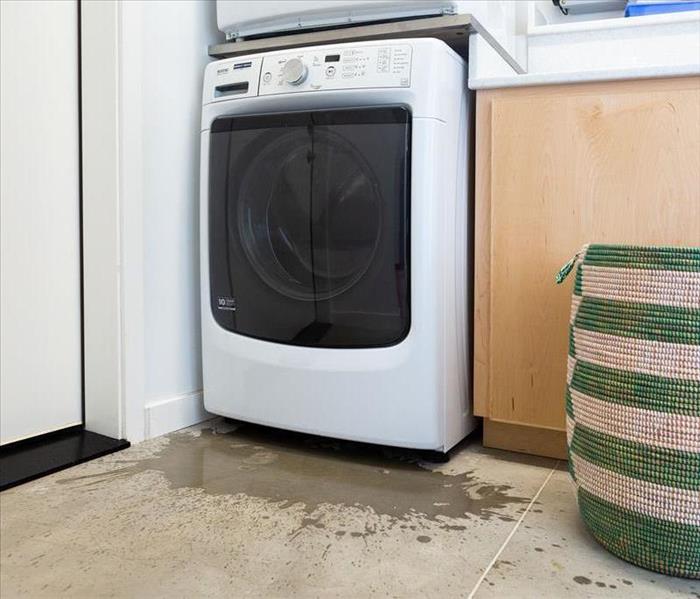 Water leaking from a washing machine