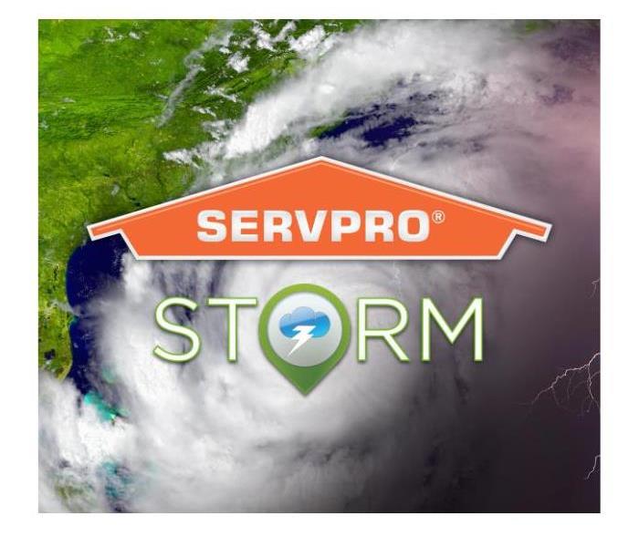 SERVPRO logo on storm background
